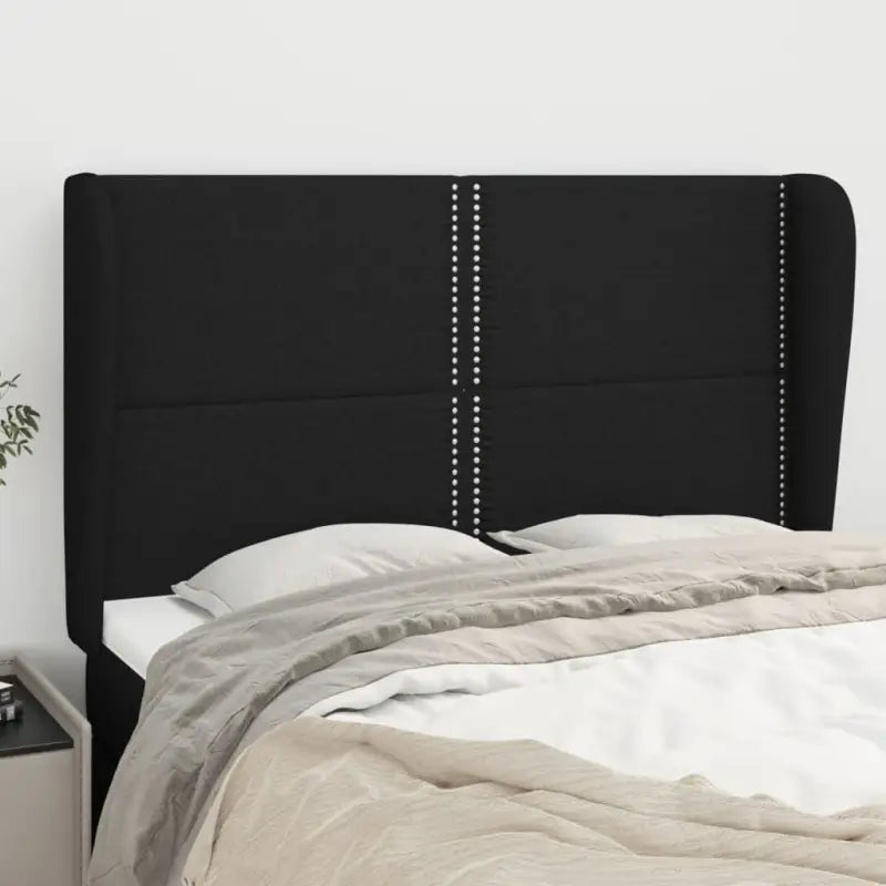 Hoofdborden en voetborden levering bevat voor een complete slaapkamer look - Zwart / 147 x 23 x 118/128 cm / 1