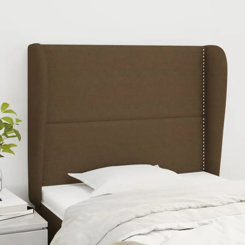 Hoofdborden en voetborden levering bevat voor een complete slaapkamer look - Donkerbruin / 103 x 23 x 118/128 cm / 1