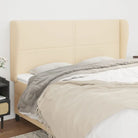 Hoofdborden en voetborden levering bevat voor een complete slaapkamer look - Crème / 183 x 23 x 118/128 cm / 1