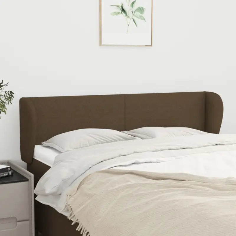 Hoofdborden en voetborden levering bevat voor een stijlvolle slaapkamer - Donkerbruin / 147 x 23 x 78/88 cm / 1