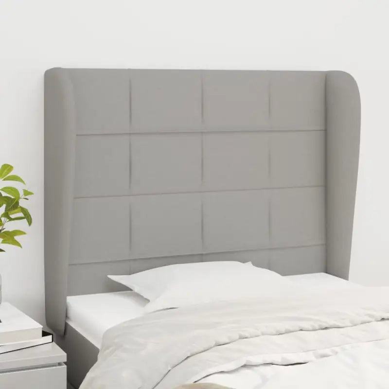 Hoofdborden en voetborden levering bevat voor een stijlvolle slaapkamer - Lichtgrijs / 83 x 23 x 118/128 cm / 1