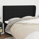 Hoofdborden en voetborden levering bevat voor een stijlvolle slaapkamer - Zwart / 183 x 23 x 118/128 cm / 1