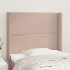 Hoofdborden en voetborden met hoogwaardig kunstleer levering bevat - Cappuccino / 93 x 16 x 118/128 cm / 1