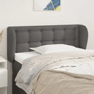 Hoofdborden en voetborden met hoogwaardige kunstleer levering bevat - Grijs / 93 x 23 x 78/88 cm / 1 - Hoofdborden
