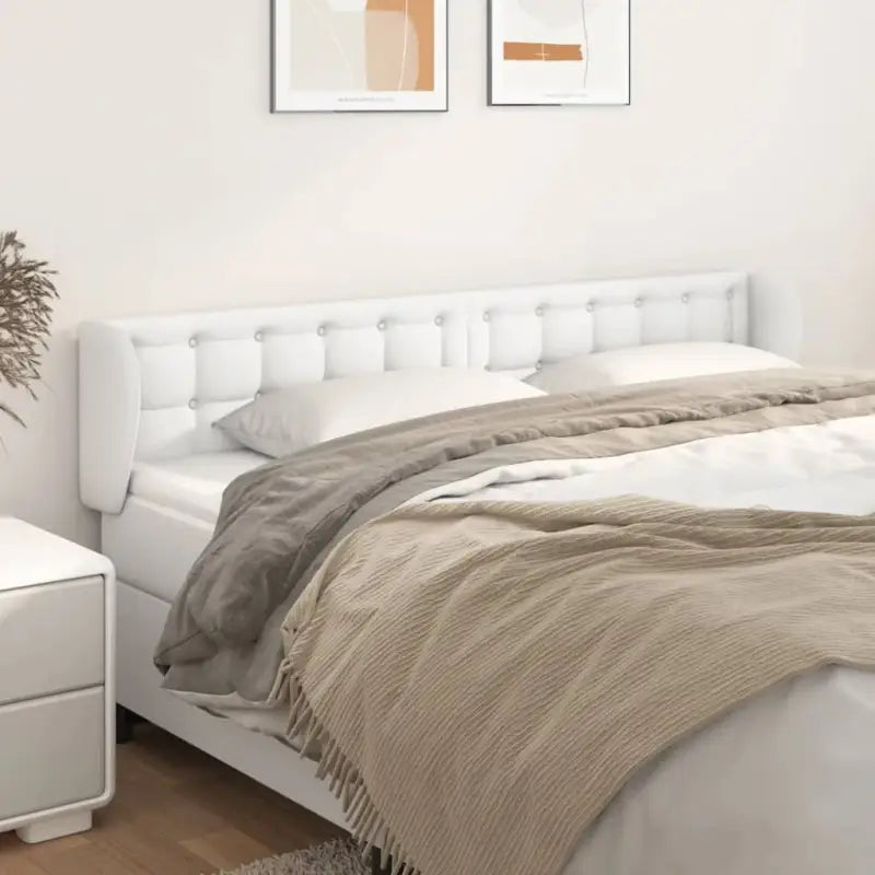 Hoofdborden en voetborden met hoogwaardige kunstleer levering bevat - Grijs / 83 x 23 x 118/128 cm / 1 - Hoofdborden