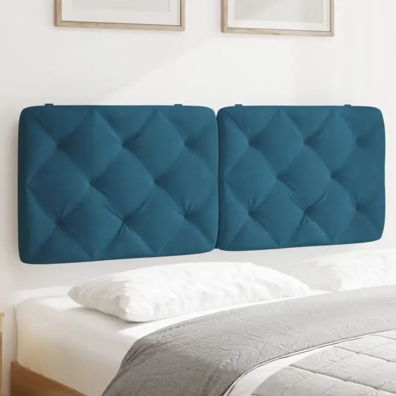 Hoofdborden en voetborden met klassieke schoonheid en zacht fluweel - Blauw / 120 cm / 1 - Hoofdborden en voetborden