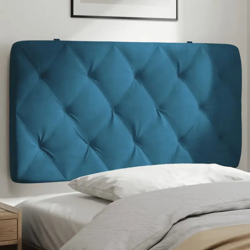 Hoofdborden en voetborden met klassieke schoonheid en zacht fluweel - Blauw / 100 cm / 1 - Hoofdborden en voetborden