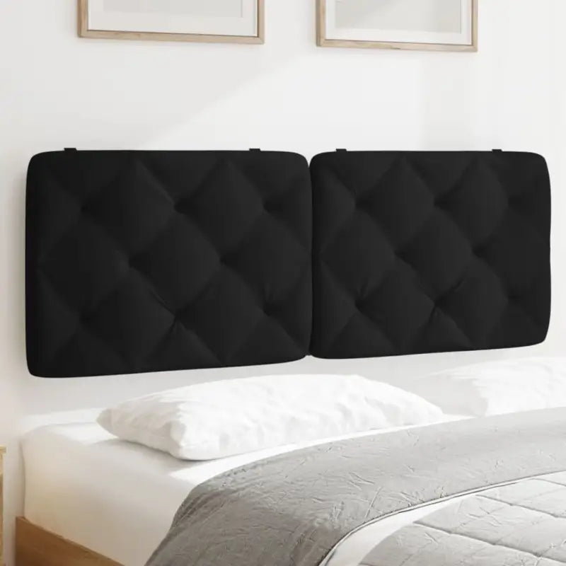 Hoofdborden en voetborden met klassieke schoonheid en zacht fluweel - Zwart / 140 cm / 1 - Hoofdborden en voetborden