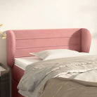 Hoofdborden en voetborden met levering bevat in zacht fluweel ontwerp - Roze / 103 x 23 x 78/88 cm / 1 - Hoofdborden