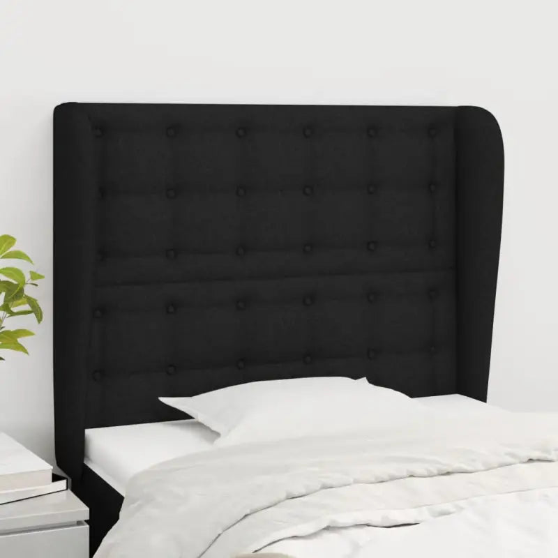 Hoofdborden en Voetborden met levering bevat voor een stijlvolle slaapkamer - Zwart / 83 x 23 x 118/128 cm / 1