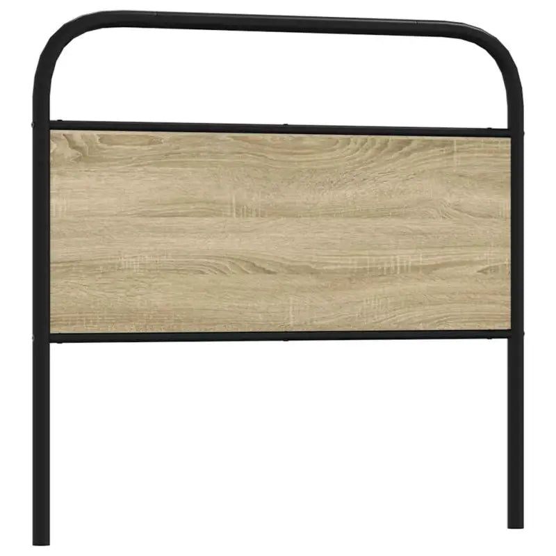 Hoofdborden en voetborden met ronde buizen en bewerkt hout - Sonoma eiken / 100 cm / 1 - Hoofdborden en voetborden