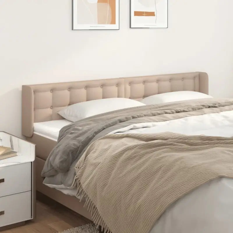 Hoofdborden en voetborden met trendy ontwerp 83x16x118 levering bevat - Cappuccino / 203 x 16 x 78/88 cm / 1