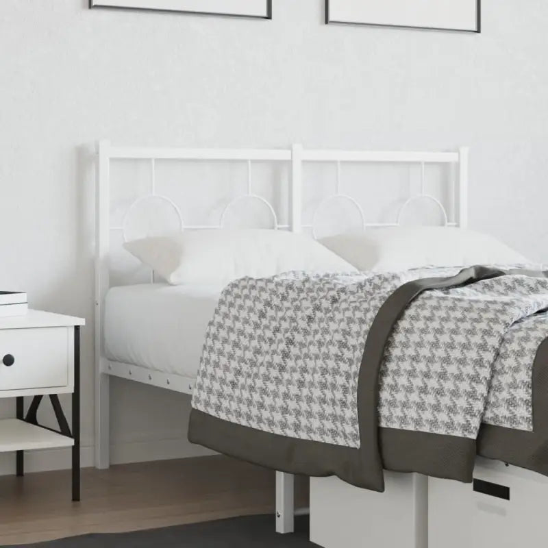Hoofdborden en voetborden met vierkante buizen voor een eigentijdse uitstraling - Wit / 120 cm / 1 - Hoofdborden