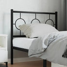 Hoofdborden en voetborden met vierkante buizen voor een eigentijdse uitstraling - Zwart / 90 cm / 1 - Hoofdborden