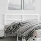 Hoofdborden en voetborden met vierkante buizen voor een stijlvolle slaapkamer - Wit / 150 cm / 1 - Hoofdborden