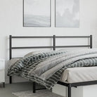Hoofdborden en voetborden met vierkante buizen voor een stijlvolle slaapkamer - Zwart / 200 cm / 1 - Hoofdborden