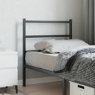 Hoofdborden en voetborden met vierkante buizen voor een stijlvolle slaapkamer - Zwart / 75 cm / 1 - Hoofdborden