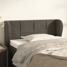 Hoofdborden en voetborden met zachte fluweel levering bevat - Donkergrijs / 103 x 23 x 78/88 cm / 1 - Hoofdborden