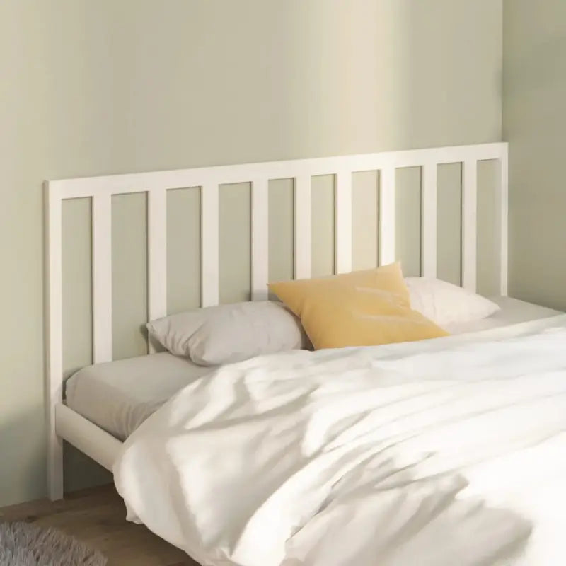 Hoofdborden en voetborden van massief grenenhout met trendy design - Wit / 206 x 100 cm / 1 - Hoofdborden en voetborden