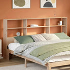 Hoofdborden en voetborden van massief grenenhout voor een complete slaapkamerstijl - Naturel / 180 cm / 1 - Hoofdborden