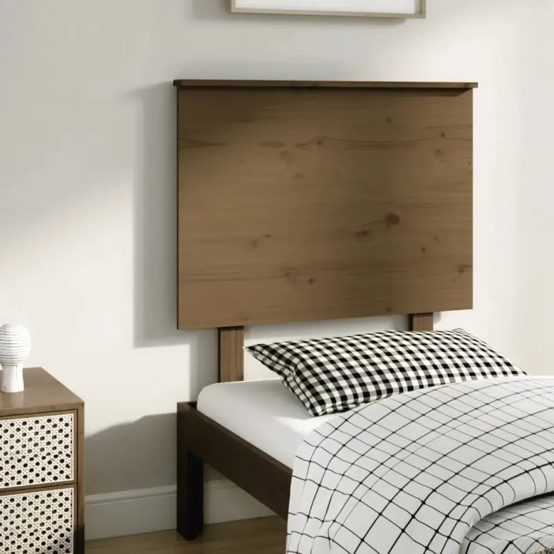 Hoofdborden en voetborden van massief grenenhout voor een stijlvolle slaapkamer - Honingbruin / 79 x 82.5 cm / 1