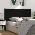 Hoofdborden en voetborden van massief grenenhout voor een stijlvolle slaapkamer - Zwart / 126 x 100 cm / 1