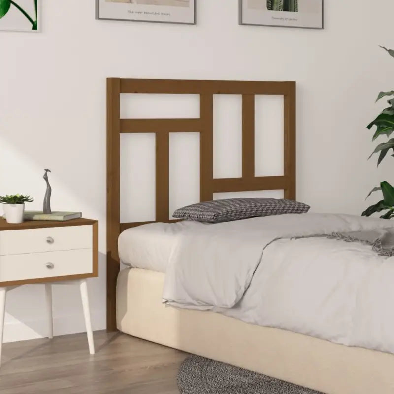 Hoofdborden en voetborden van massief grenenhout voor een trendy slaapkamer - Honingbruin / 80.5 x 100 cm / 1