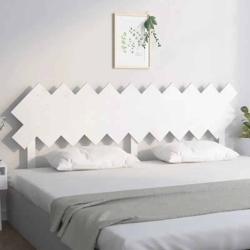 Hoofdborden en voetborden van massief grenenhout voor een trendy slaapkamer - Wit / 196 x 80.5 cm / 1 - Hoofdborden
