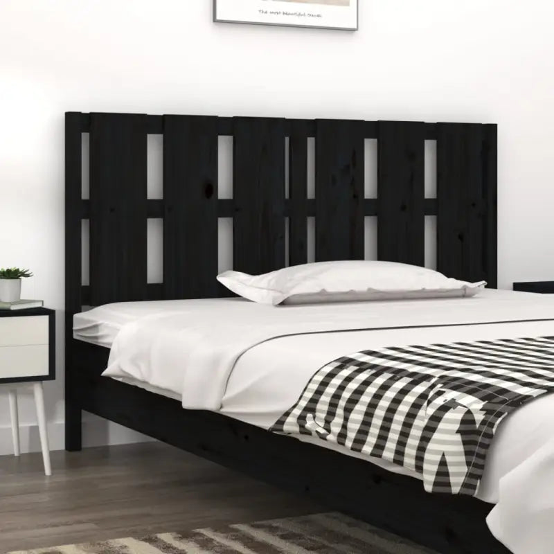 Hoofdborden en voetborden van massief grenenhout voor elke slaapkamer - Zwart / 155.5 x 100 cm / 1 - Hoofdborden