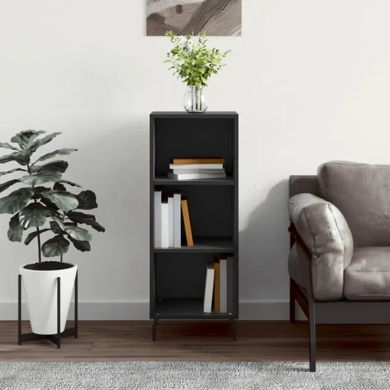 Hoogglans wit dressoir van bewerkt hout met tijdloze uitstraling - Zwart / 1 - Dressoirs & buffetkasten