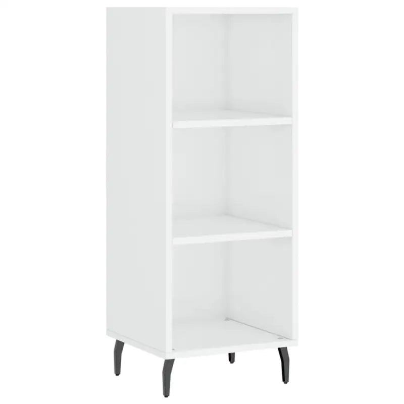Hoogglans wit dressoir van bewerkt hout met tijdloze uitstraling - Dressoirs & buffetkasten