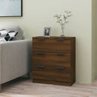 Hoogglans wit dressoir van bewerkt hout voor gemakkelijk schoonmaken - bruin eikenkleur / 1 - Dressoirs & buffetkasten