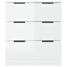 Hoogglans wit dressoir van bewerkt hout voor gemakkelijk schoonmaken - Dressoirs & buffetkasten