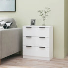 Hoogglans wit dressoir van bewerkt hout voor gemakkelijk schoonmaken - Hoogglans wit / 1 - Dressoirs & buffetkasten