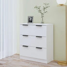 Hoogglans wit dressoir van bewerkt hout voor gemakkelijk schoonmaken - Dressoirs & buffetkasten