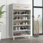 Hoogglans wit schoenenkast van bewerkt hout in Scandinavisch design - Betongrijs / 1 - Schoenenrekken