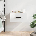 Hoogglans wit wandgemonteerde opbergkast met duurzaam hout - Hoogglans wit / 1 - Opbergkasten & lockerkasten