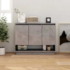 Hoogglans witte dressoir van bewerkt hout voor moderne inrichting - Betongrijs / 1 - Dressoirs & buffetkasten