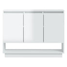 Hoogglans witte dressoir van bewerkt hout voor moderne inrichting - Dressoirs & buffetkasten