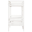Hoogslaper met bureau in massief grenenhout voor beperkte ruimte - Bedden & bedframes