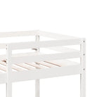 Hoogslaper met bureau in massief grenenhout voor beperkte ruimte - Bedden & bedframes