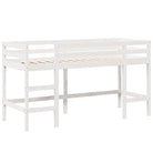 Hoogslaper voor kinderen van massief grenenhout met open zijdeur - Bedden & bedframes