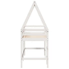 Hoogslaper voor kinderen van massief grenenhout met open zijdeur - Bedden & bedframes