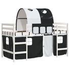 Hoogslaper voor kinderen van massief grenenhout met ruimtebesparing - Bedden & bedframes