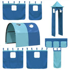 Hoogslaper voor kinderen van massief grenenhout met ruimtelijke functie - Bedden & bedframes