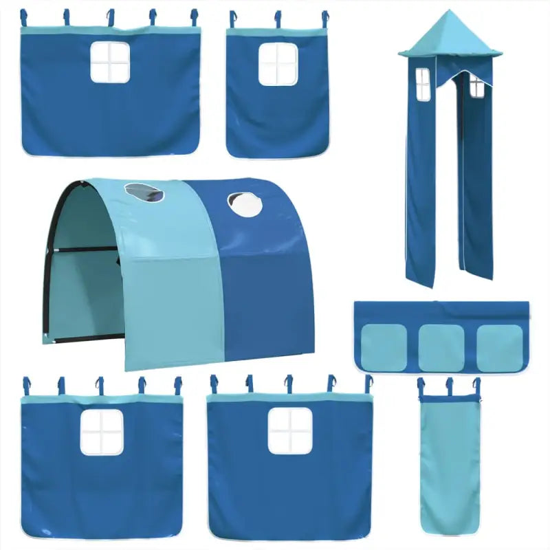 Hoogslaper voor kinderen van massief grenenhout met ruimtelijke functie - Bedden & bedframes
