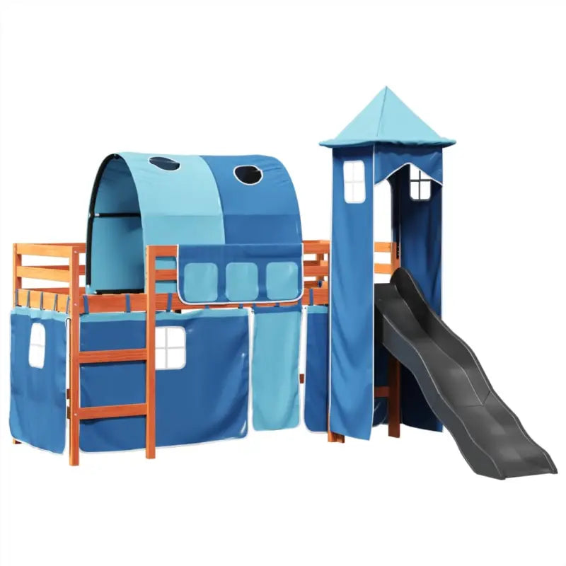 Hoogslaper voor kinderen van massief grenenhout met ruimtelijke functie - Bedden & bedframes
