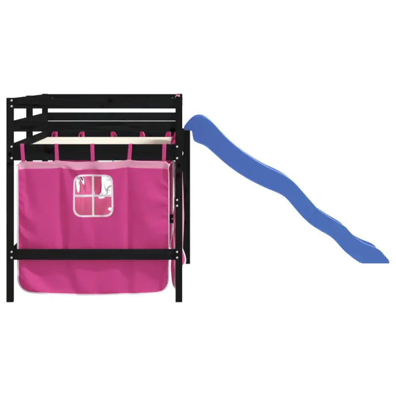 Hoogslaper voor kinderen van massief grenenhout met stabiliteit - Bedden & bedframes