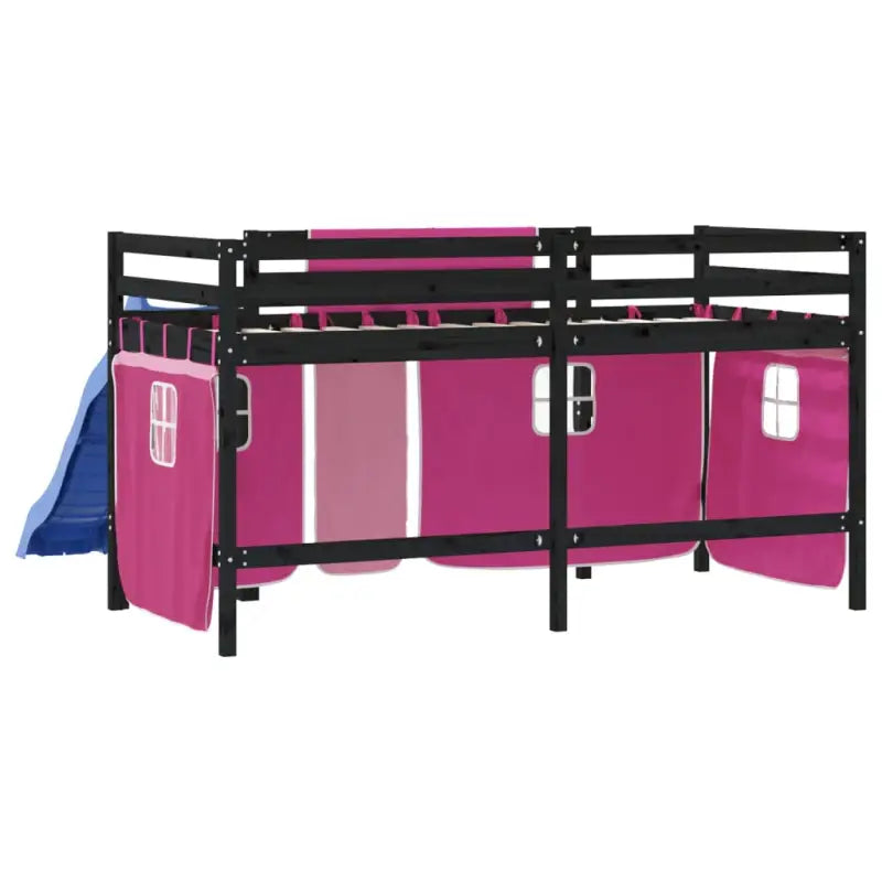 Hoogslaper voor kinderen van massief grenenhout met stabiliteit - Bedden & bedframes