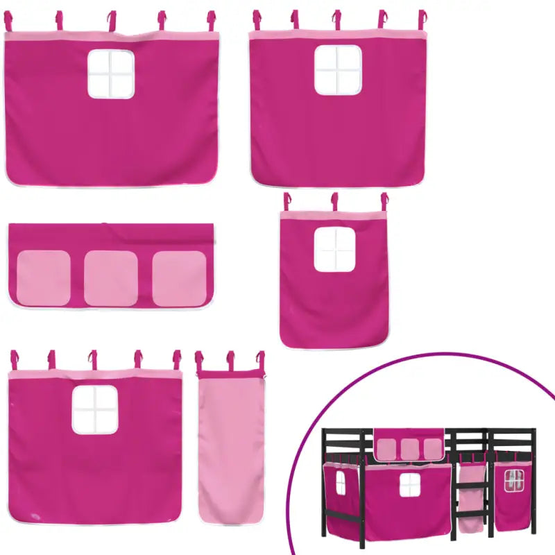 Hoogslaper voor kinderen van massief grenenhout met stabiliteit - Bedden & bedframes